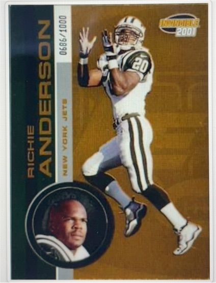 2001 Pacific Invincible #164 Richie Anderson — front