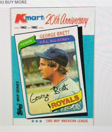 1982 Topps Kmart 20th Anniversary #38 George Brett — front