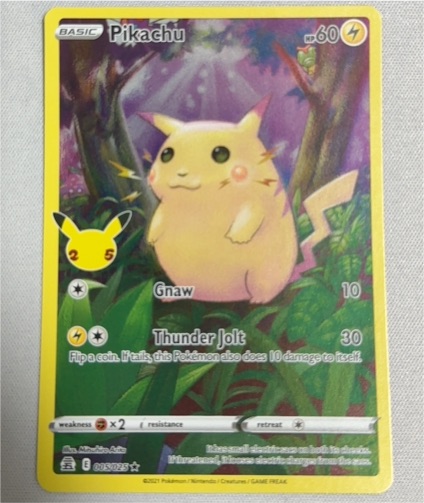 2021 Pokémon Celebrations #005 Pikachu — front