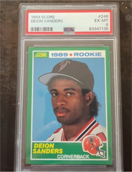 1989 Score #246 Deion Sanders — front