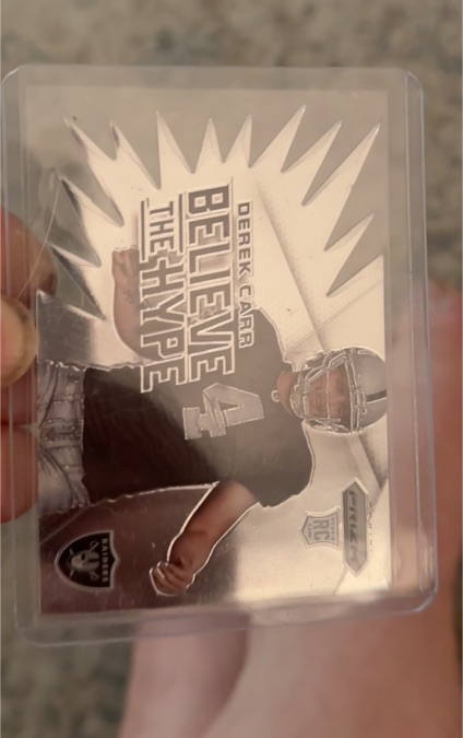 2014 Panini Prizm #BH15 Derek Carr Believe The Hype — front