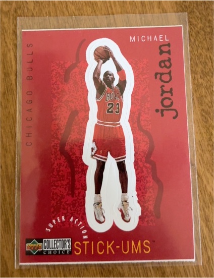 1997-98 Upper Deck Collector's Choice Stick-Ums #S30 Michael Jordan — front