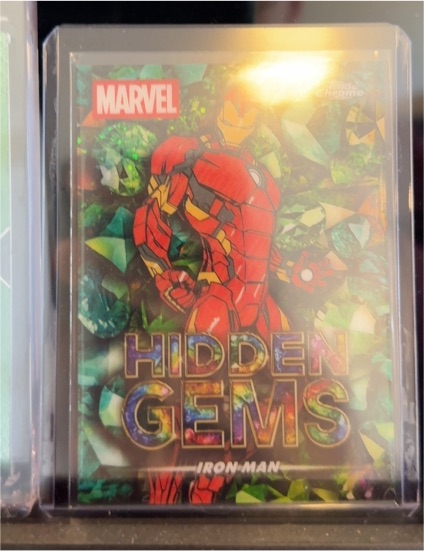 2025 Topps Chrome Marvel Hidden Gems #HG-1 Iron Man — front