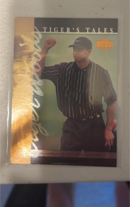 2001 Upper Deck Tiger's Tales #TT25 Tiger Woods — front