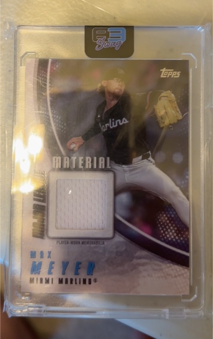 2025 Topps Series 1 Major League Material #MLM-MME Max Meyer — front
