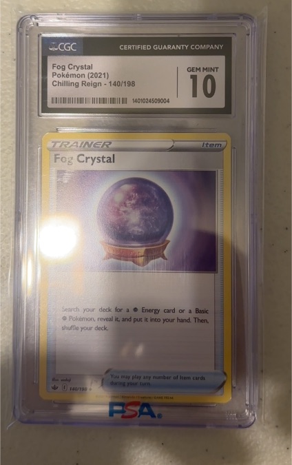 2021 Pokémon Chilling Reign #140 Fog Crystal — front
