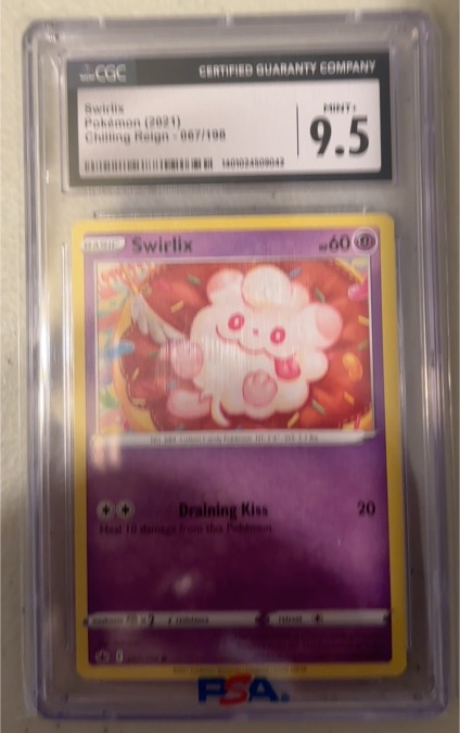 2021 Pokémon Chilling Reign #067 Swirlix — front