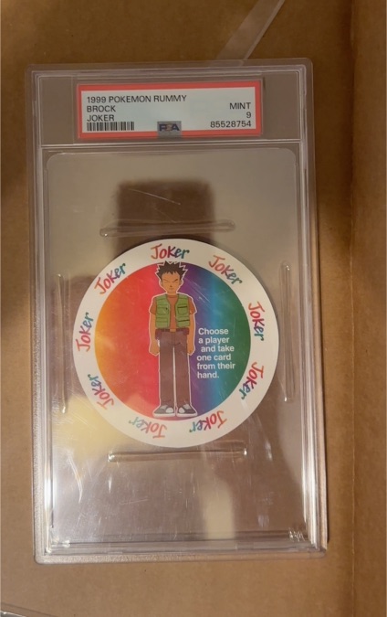 1999 Pokemon Rummy Joker Brock — front