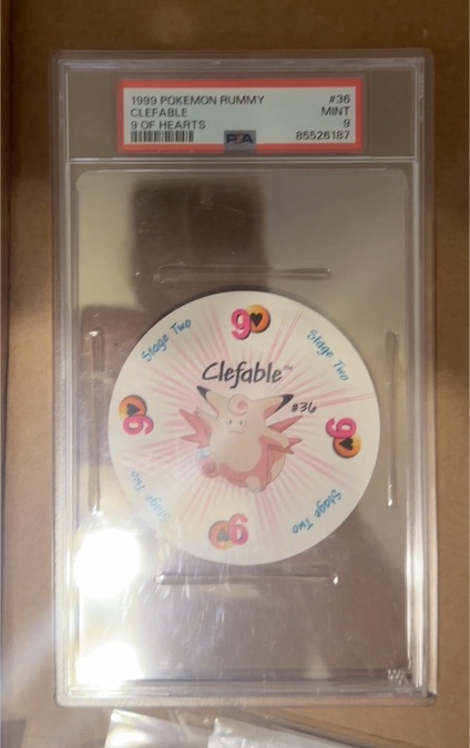 1999 Pokemon Rummy #36 Clefable — front