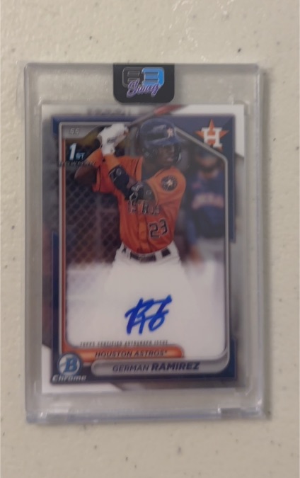 2024 Bowman Chrome Prospect Autographs #CPA-GR German Ramirez — front