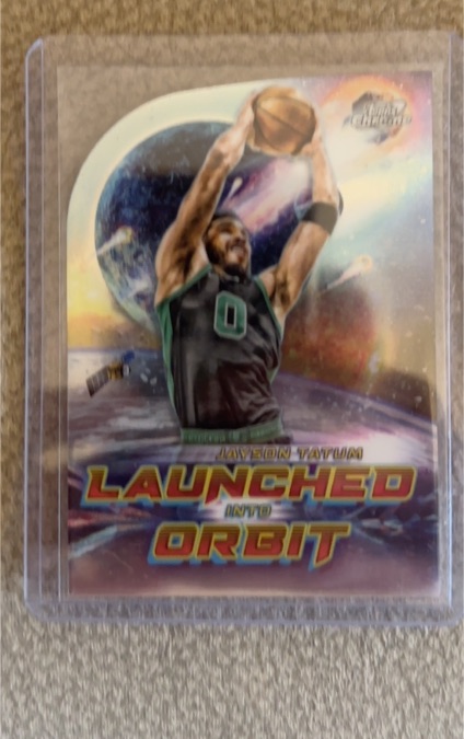 2023-24 Topps Cosmic Chrome #LIO-10 Jayson Tatum Launched Into Orbit — front