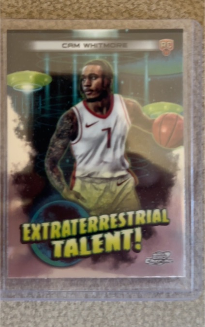 2023-24 Topps Chrome Cosmic #ET-18 Cam Whitmore Extraterrestrial Talent — front