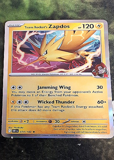 2024 Pokémon SV10: Destined Rivals #070 Team Rocket's Zapdos — front