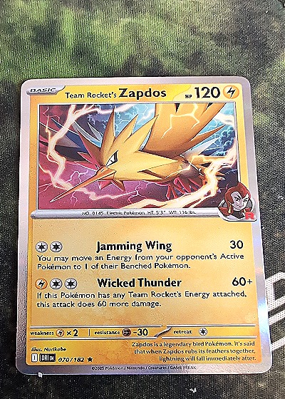 2024 Pokémon Scarlet & Violet Destined Rivals #070 Team Rocket's Zapdos — front