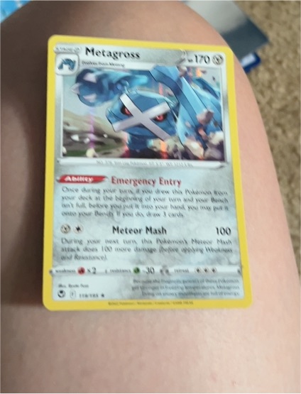 2022 Pokémon Silver Tempest #119 Metagross — front