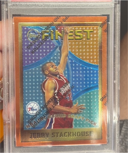 1995-96 Topps Finest #113 Jerry Stackhouse — front