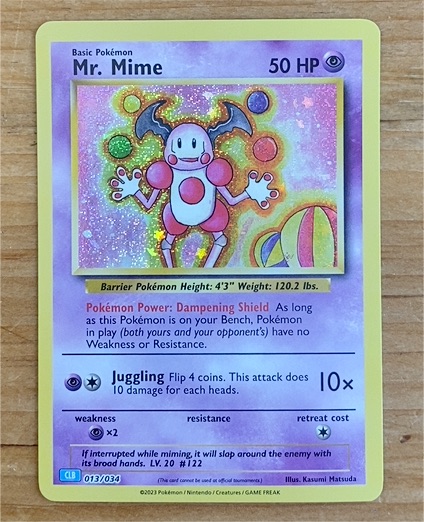 2023 Pokémon TCG Classic Collection #013 Mr. Mime — front