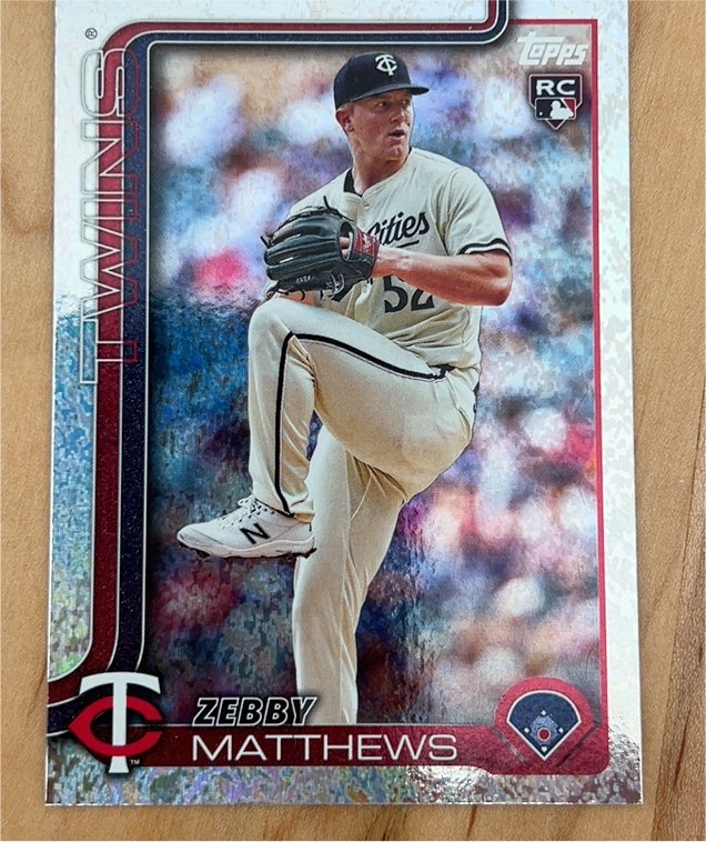 2025 Topps Series 1 #283 Zebby Matthews — front