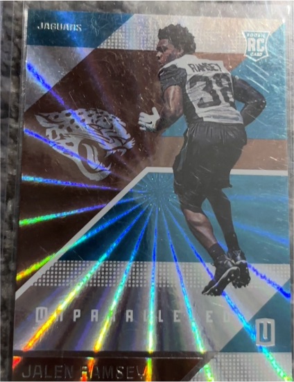 2016 Panini Unparalleled #166 Jalen Ramsey Rookie Card — front