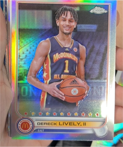 2022 Topps Chrome McDonald's All American #2 Dereck Lively, II — front