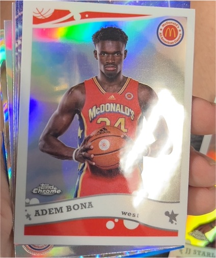 2022 Topps Chrome McDonald's All American #2K6-22 Adem Bona — front