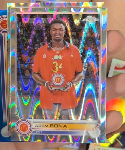 2022 Topps Chrome McDonald's All American #15 Adem Bona — front