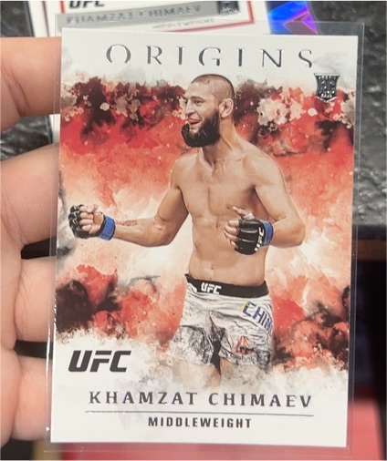 2021 Panini Chronicles Origins UFC #32 Khamzat Chimaev — front
