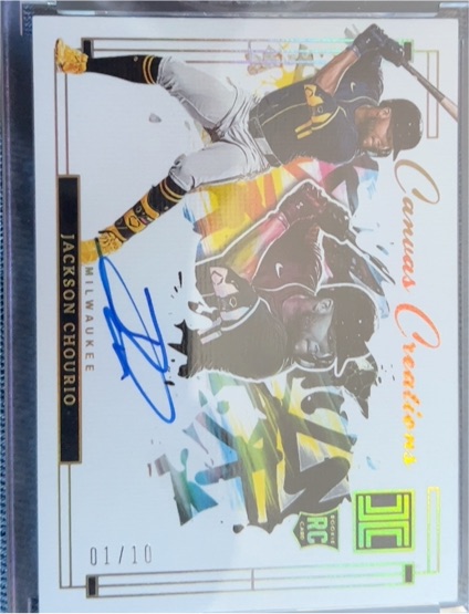 2024 Panini Impeccable Canvas Creations #H390 Jackson Chourio — front