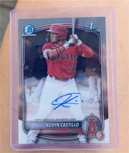 2025 Bowman Chrome #CPA-KC Kevyn Castillo — front