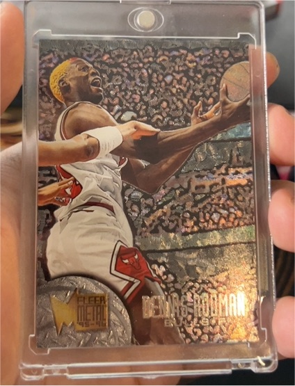 1995-96 Fleer Metal #134 Dennis Rodman — front