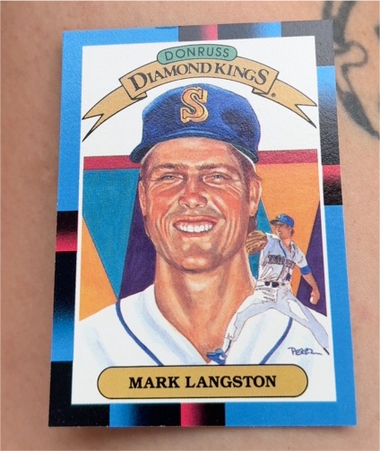 1988 Donruss Diamond Kings #20 Mark Langston — front