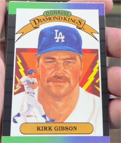1989 Donruss Diamond Kings #15 Kirk Gibson — front