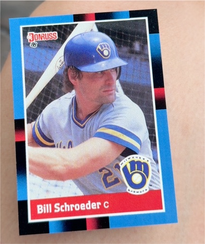 1988 Donruss #419 Bill Schroeder — front