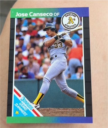 1989 Donruss Grand Slammers #1 Jose Canseco — front
