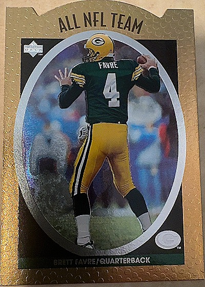 1996 Upper Deck Silver All-NFL #AN7 Brett Favre — front