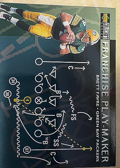 1996 Upper Deck Collector's Choice Update #U72 Brett Favre — front