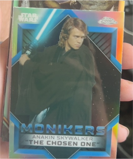 2023 Topps Chrome Star Wars Monikers #M-13 Anakin Skywalker — front