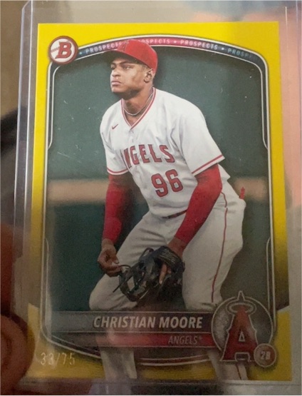 2025 Bowman Prospects #BP-107 Christian Moore — front