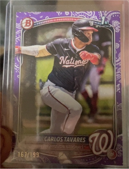 2025 Bowman Prospects #BP-28 Carlos Tavares — front