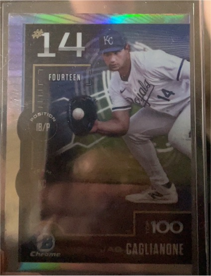 2025 Bowman Chrome #BTP-14 Jac Caglianone — front
