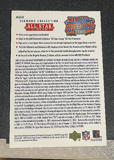 2004 Upper Deck Diamond Collection All-Star Lineup #AS13 Teddy Lehman — back