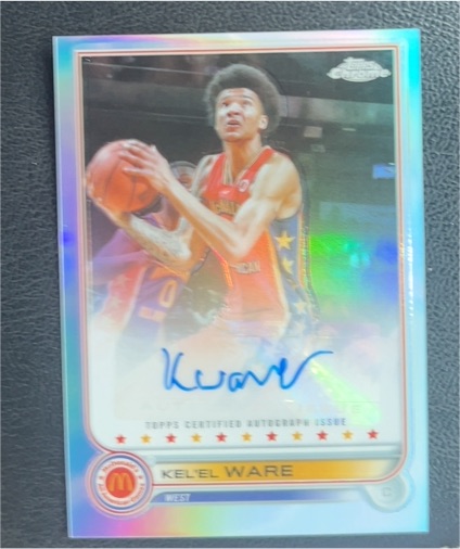 2022 Topps Chrome McDonald's All American #71 Kel'el Ware — front