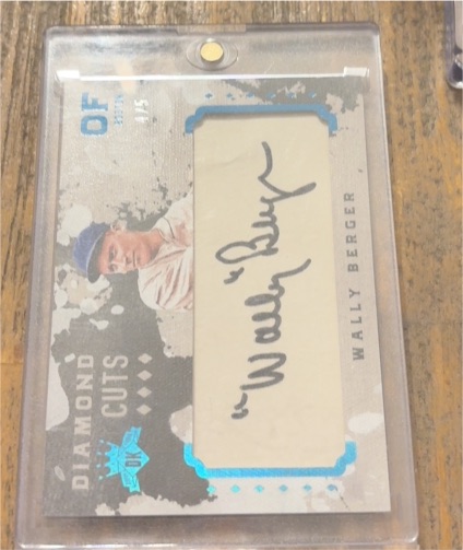 2017 Upper Deck Diamond Cuts #Wally Berger — front