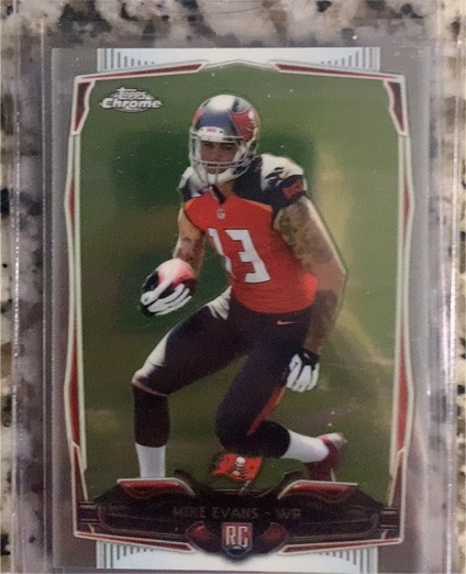 2014 Topps Chrome #185 Mike Evans RC — front