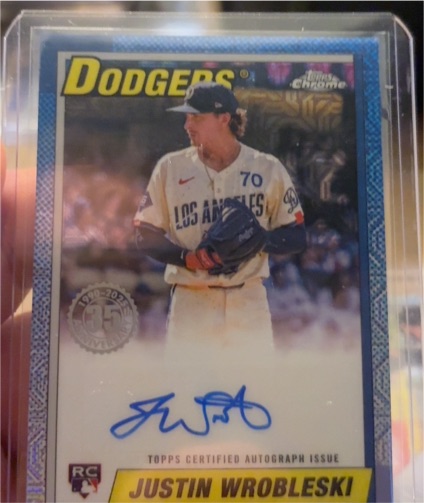 2025 Topps Chrome 70 Years of Baseball #70YA-JW Justin Wrobleski — front