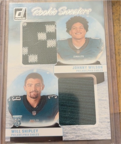2024 Donruss Rookie Sweaters #RHD-PHI Johnny Wilson & Will Shipley — front