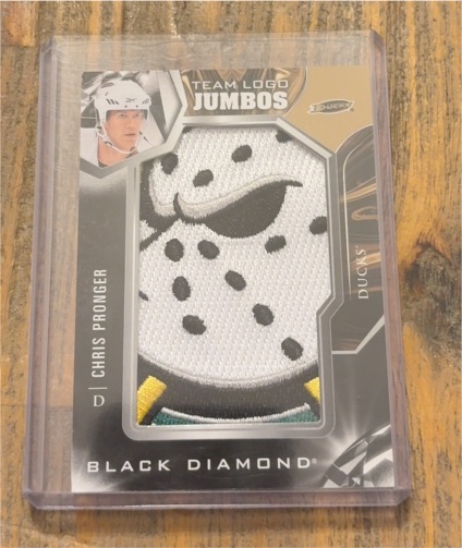 2022 Upper Deck Black Diamond Team Logo Jumbos #TL-PR Chris Pronger — front
