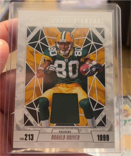 2024 Panini Absolute Draft Diamonds Jersey Patch #DDJ-DDR Donald Driver — front