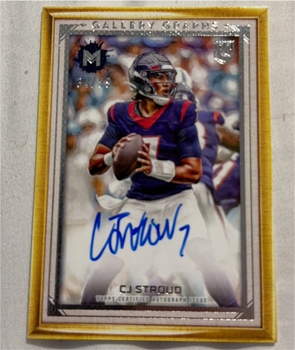 2023 Topps Motif Gallery Graphs CJ Stroud Rookie Autograph — front