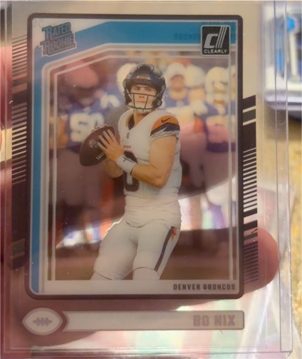 2024 Panini Clearly Donruss #56 Bo Nix — front